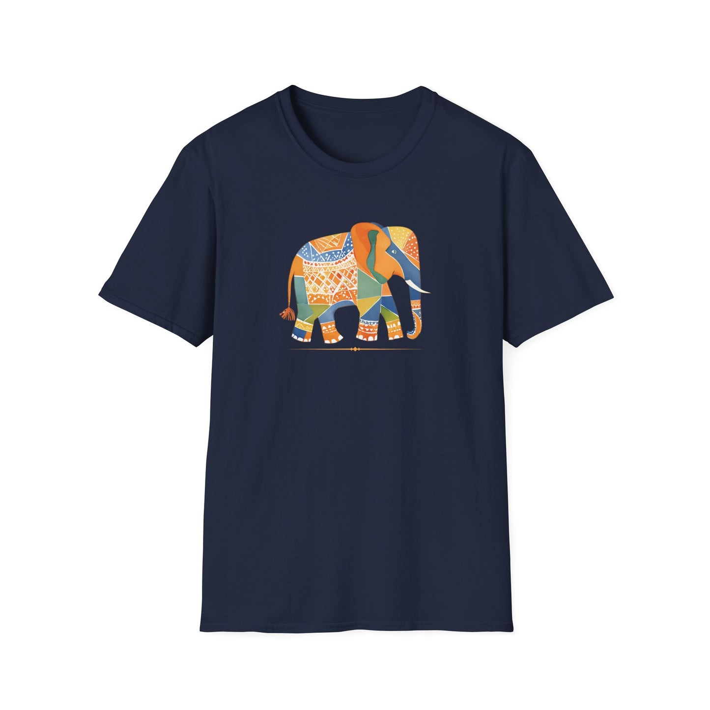 Colorful Geometric Elephant Tee